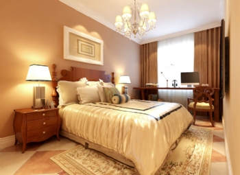浪漫空间104平米欧式风案例欣赏欧式卧室装修图片