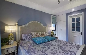 110平轻美式风格案例赏析美式卧室装修图片