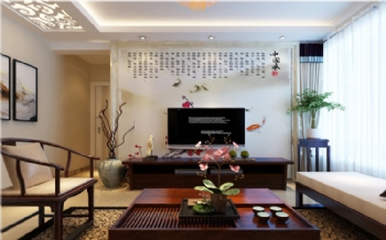 典雅中国风130平米装修效果图古典风格客厅