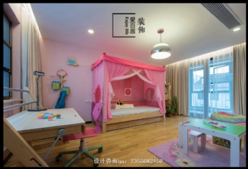 【爱百居装饰】极简奢华 别墅风范现代儿童房装修图片