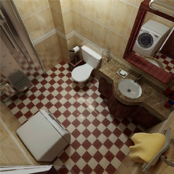 现代中揉着古典装修效果图古典卫生间装修图片