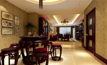 中式古典韵味古朴素雅装修图片中式风格餐厅