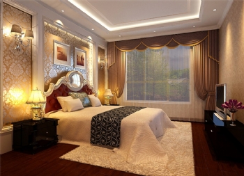 华丽色彩空间的无限畅享装修图片欧式卧室装修图片
