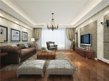 古典欧式的典雅，豪放装修案例欣赏古典风格客厅