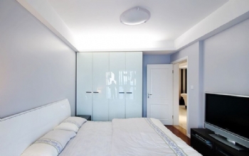 150平三居打造情人节样板式浪漫婚房现代卧室装修图片