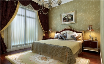 251平美式古朴案例赏析美式卧室装修图片