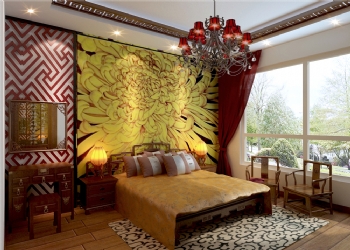 中式风格装修案例欣赏中式卧室装修图片