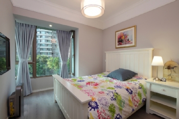 现代美式3居豪宅范实景赏析现代卧室装修图片