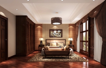 240平四居古典风案例欣赏古典卧室装修图片