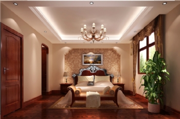 330平大气奢华豪宅欣赏欧式卧室装修图片