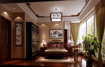 208平古典风五居美家案例欣赏古典卧室装修图片