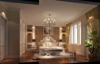 170平欧式风四居案例欣赏欧式卧室装修图片