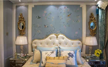 海外滩新古典三居室效果图古典卧室装修图片