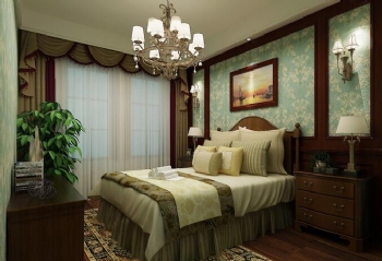 215平美式别墅风格案例欣赏美式卧室装修图片