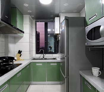 110平现代简约3室1厅1卫装修案例欣赏现代风格厨房