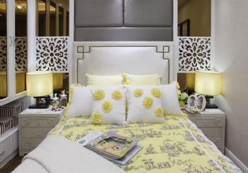 130平东南亚风3室案例欣赏混搭卧室装修图片