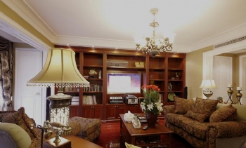 180平美式风设计作品美式客厅装修图片