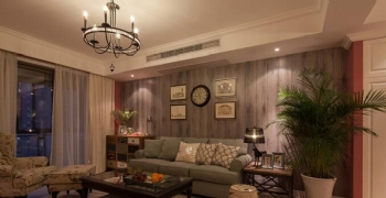 105平现代美式风案例欣赏美式客厅装修图片
