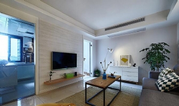 100平现代简约风设计作品现代客厅装修图片