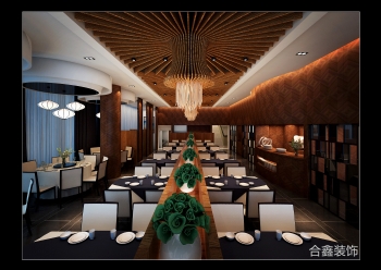 雨花西餐厅高端餐饮店现代客厅装修图片