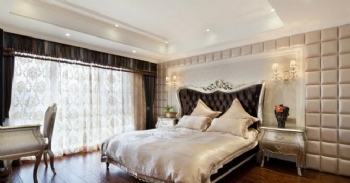 98平美式风设计作品案例欣赏美式卧室装修图片