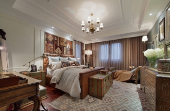 铂翠湾美式风美式卧室装修图片