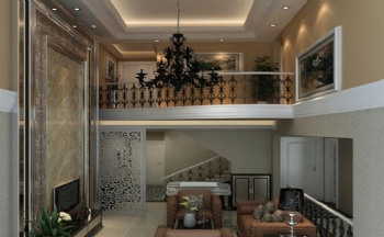 200平欧式温馨复式三居装修图片欧式风格客厅