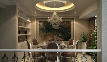 200平欧式温馨复式三居装修图片欧式风格餐厅