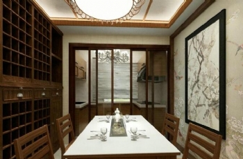 大户型中式风格装修案例赏析中式餐厅装修图片