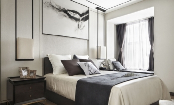 海外滩新中式风中式卧室装修图片
