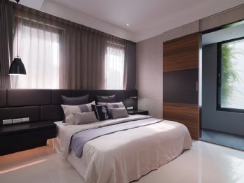 东方一品180平台式风格装修案例现代卧室装修图片