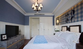 罗蒙环球城美式卧室装修图片