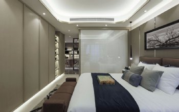 雅戈尔明州现代轻奢风现代卧室装修图片