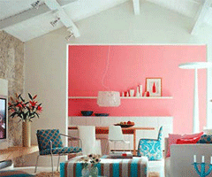 条纹混搭 客厅缤纷色彩