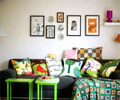 色彩沙发 时尚风格搭配