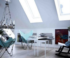 珊瑚蓝混搭 完美阁楼设计