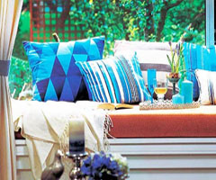 蓝色清凉 清新宜人空间