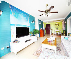 蓝白搭配打造海边生活美家