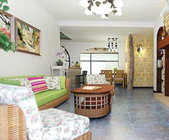 沉醉在午后的花影藤风