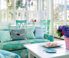 清凉蓝色客厅 伴你一整夏