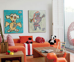 三色系搭配出不同的客厅风格