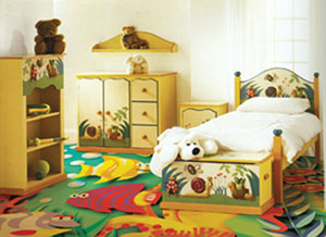 精美彩绘地板打造闲适的家居时光