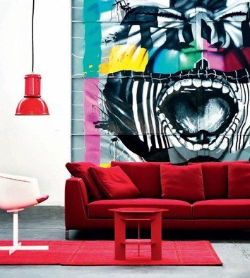 艳丽色彩打造家居绚烂环境