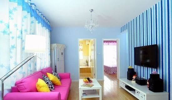 60平米靓丽色彩美居