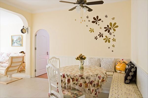 85平米地中海与田园混搭