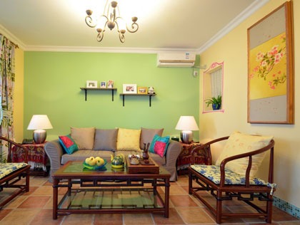 78平米中式田园混搭美家