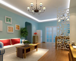 花5.7万元装80平素雅地中海美家