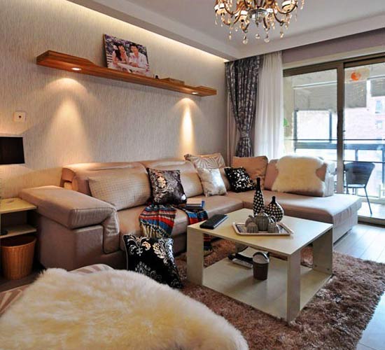 90平方米现代浪漫三居室