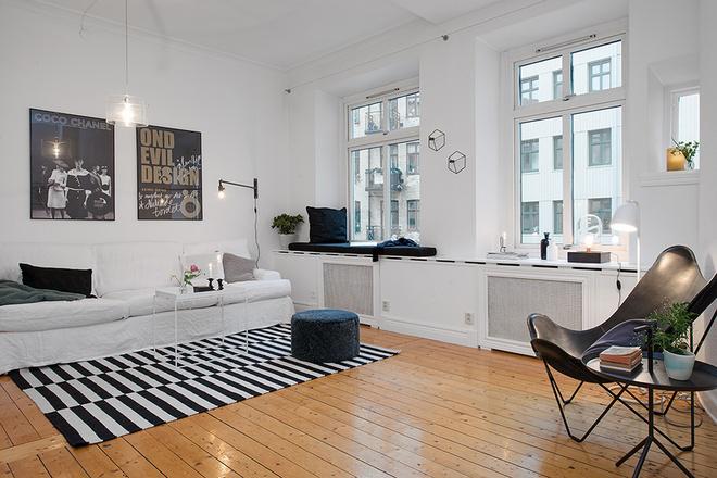 68平米白色趣味北欧公寓