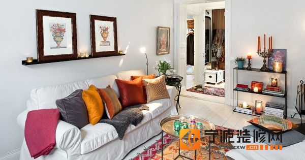 小户型装修：56平米法式浪漫公寓